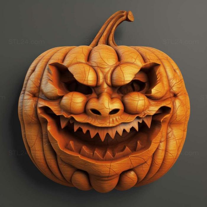 Games (Evil Pumpkin 2, GAMES_22794) 3D models for cnc